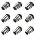 Nullmul 9x ER11 CNC Collet Chucks Tool Bits Holder 1/8 Inch (3.175mm) 4mm 6mm. 