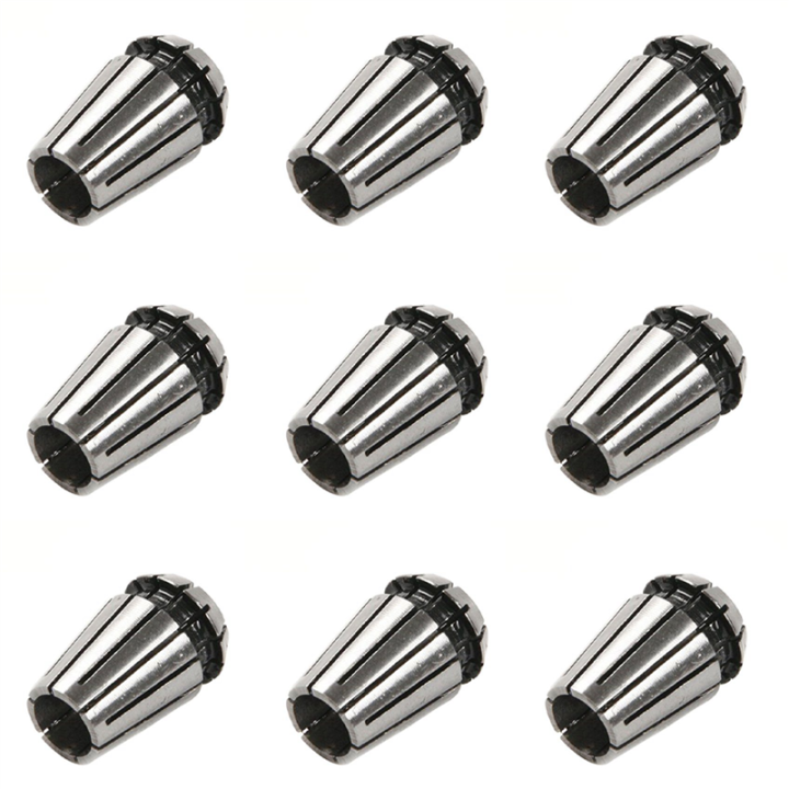 Nullmul 9x ER11 CNC Collet Chucks Tool Bits Holder 1/8 Inch (3.175mm) 4mm 6mm