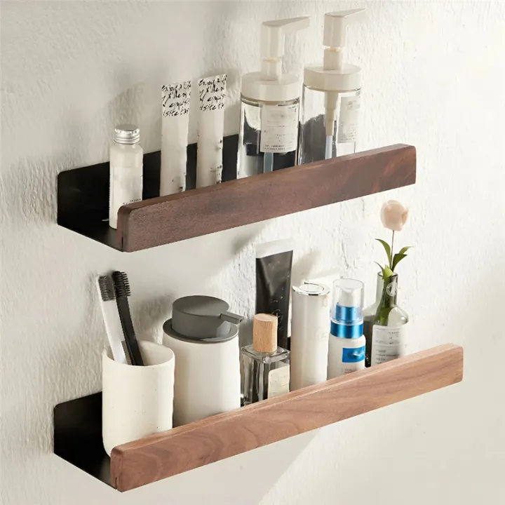 Black%20Walnut%20Wood%20Living%20Room%20Storage%20Rack%20Bathroom%20Storage%20Rack%20Multifunction%20Storage%20Rack%20Wall%20Mounted%20Light%20Luxury%20Non%20Perforated%2020cm%20-%20Image%207