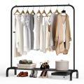 Garment Clothing Rack For Hanging Single Rods Storage Shoes Shelf Suit Coat Rack Iron Stand Full Body. 