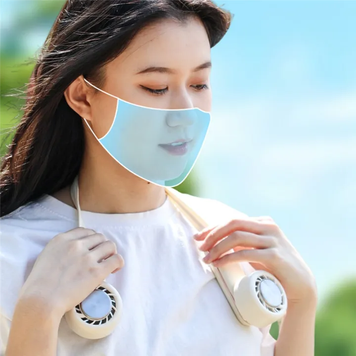 FORIDE%20Portable%20Neck%20Fan%20Semiconductor%20Refrigeration%20Cooling%20USB%20Rechargeable%20Quiet%20Mini%20Fan%20Air%20Cooler%20Summer-White%20-%20Image%202