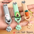 Difutagui Mini cute nail clippers Nail clippers Children's household Luxury pliers single pack cartoon creative folding nail scissors. 