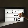 Cinematic LED Lightbox Replacement Letters &numbers Signs Black For A4 Magiglow Light Up Letter Box Sign Message Board. 