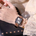 【Best Sellers】Brand Square Belt Watch Women, Elegant Dial for Middle and High School Students, Casual Waterproof Personality Fashion [Top-notch quality]. 