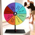 Reusable Plastic Prize Wheel Multicolor Editable Spinner Game Round Dry Erase Spin Wheel. 