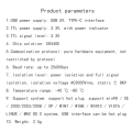 Isolated USB to TTL USB-C to serial port UART module. 