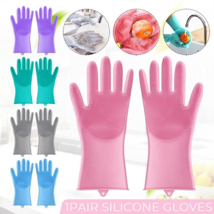 Magic%20Silicone%20Dishwashing%20Gloves%20Kitchen%20Tool%20For%20Cleaning,%20Dish%20Washing,%20Washing%20The%20Car,%20Pet%20Hair%20Care-1Pair%20-%20Image%203