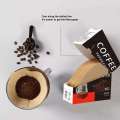 filter paper V-Shaped 60 Stand Single Use Pour Over Cone Filters Natural 40pcs For Barista Coffee Brewing. 
