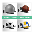 NAMUNY Medicine Ball Holder,Exercise Ball Wall Rack for Gym Garage Storage Yoga Ball,for Yoga Ball/Stability Ball/Basketball. 