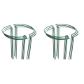 12 Pack Large 60cm Tall Bow Plant Support Stakes, Strong Metal Garden Supports Half Round Flower Hoops. 