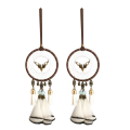 Dream Catcher Feather Car Mirror Hanging Spare Parts Rear View Mirror Accessories for Aesthetic Decorations Ornament. 