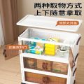 Plastic Storage Bins With Wheels And Double / Single Panel Door Foldable Plastic Cupboard for Storage, Foldable Wardrobe for Kitchen Cupboard for Storage, Cupboard for Bedroom Living Room. 