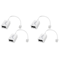 (GGBR) 4Pcs DSL Filter Splitter ADSL Splitter for Phone Line Male to 2 Female RJ11 6P4C/6P2C Telephone Modem Converter Adapter. 