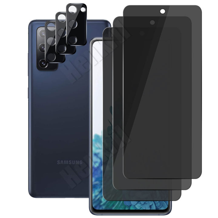 fashion%20(Fingerprint%20Doesn't%20Work)%20For%20Samsung%20Galaxy%20S20%20FE%205G%20/%204G%203pcs%20Private%20Tempered%20Glass%20Camera%20Lens%20Privacy%20Screen%20Protector%20-%20Image%207