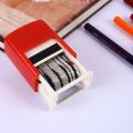 School Office Supplies DIY Square Ink Date Stamp Plastic Multicolor English Seals. 