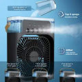 Small Portable Air Conditioner Usb Desktop Cooler Conditioning Humidifier Mini Cooling Fan. 