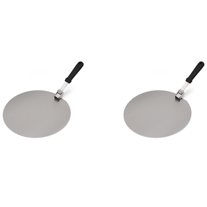 fasdaga 2X Pizza Paddle 12 Inch, Folding Stainless Steel Pizza Peel, Handle Pizza Paddle Shovel, for Bbq Pizza Oven