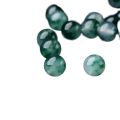 【New arrival】Natural Burmese Jadeite Class A Floating Flower Scattered Beads Floating Blue Flower Jade with Beads DIY Accessories Men's and Women's Bracelet Necklace. 