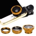 NEW Wide Angle Mobile Phone Camera Lens Fish Eye Macro Lens for Iphone 7 8 Plus Xr Universal 3 In 1 Lens Cover. 