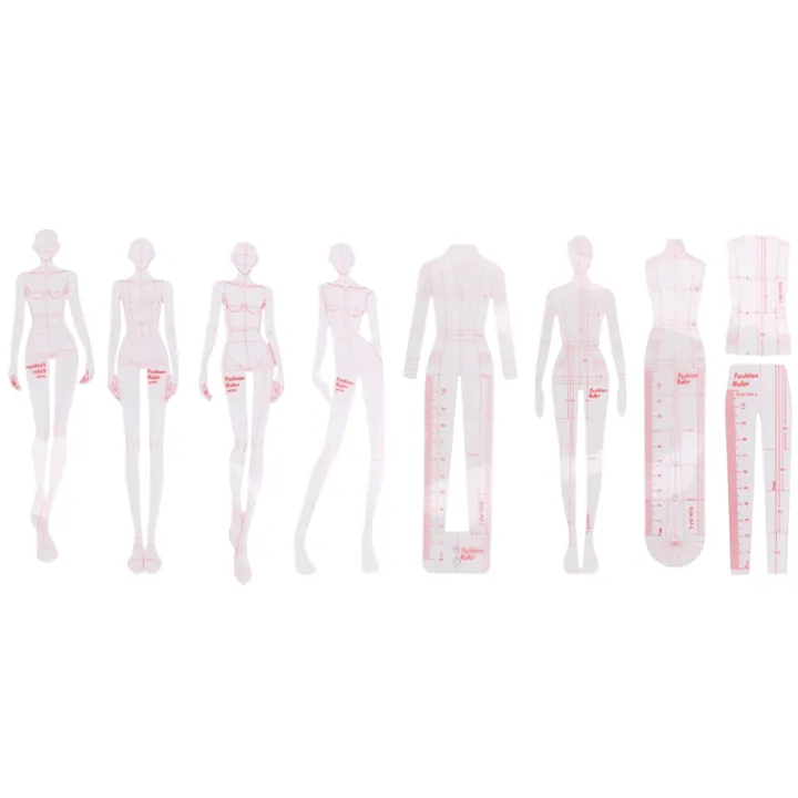 Fashion Ruler Name OUMERY Fashion Illustration Rulers Sketching Templates Ruler Sewing ...