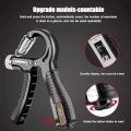 10-60Kg Adjustable Countable Hand Grip With Counter Durable Exercise Tool. 