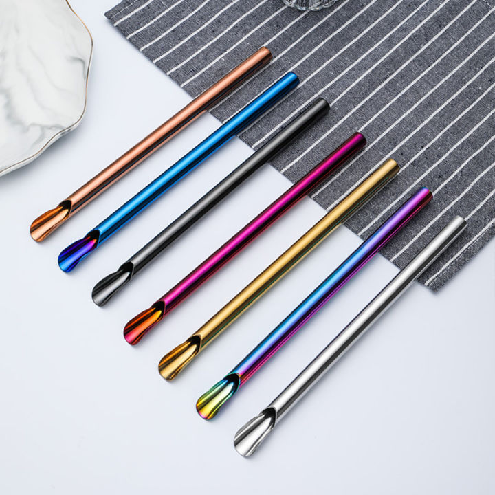 Spoon%20Straw%20Metal%20Reuse%20Piece%201%20Straw%20Set%20Bubble%20Tea%20Straw%20304%20Stainless%20Steel%20Smoothie%20Shake%20Straw%20Stir%20-%20Image%205