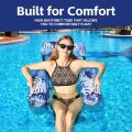 New Foldable Inflatable Pool Float Blow Up with Arm & Backrest Water Swimming Hammock Floating Bed Summer Beach. 