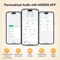 (WS206-35725) UGREEN HiTune T3 Pro Earbuds Bluetooth 5.4 Active Noise Cancellation 4 Mics ENC Clear Calls, 30H Playtime Fast Charge, IPX5 Waterproof. 