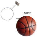 Exercise ball is used to display ball rack sports parts 4 wall mounted. 