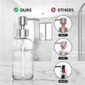JAERBEE 8Pcs Soap Dispenser Pump Replacement Stainless Steel Lotion Dispenser Pump for Regular 28/400 Neck Bottles for Bathroom. 