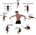 Stretching Rope Exercise Band. 