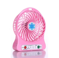 3 Speeds Mini Desk Fan, Rechargeable Battery Operated Fan with LED Light, Portable USB Fan Quiet for Home, Office, Travel, Camping, Outdoor, Indoor Fan, 4.9-Inch. 