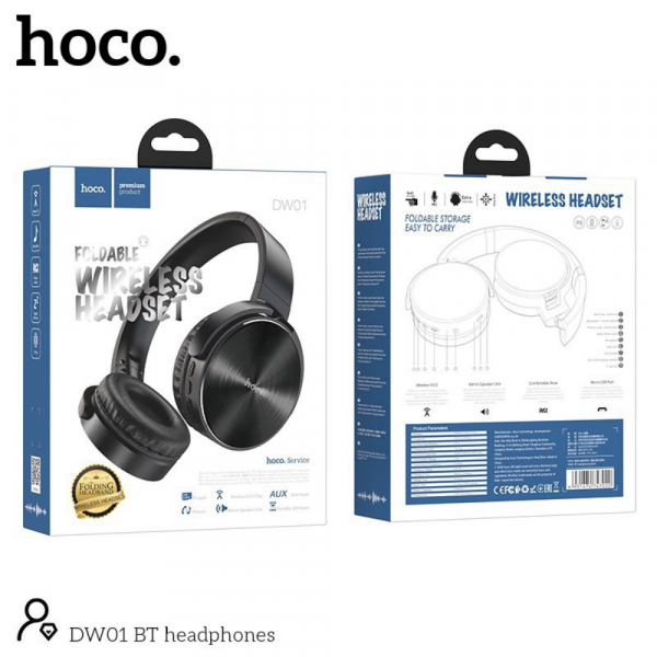Hoco Dw01 Foldable Wireless Headset