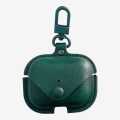 Earbuds Pro Case Leather, Dust Guard With Keychain for Airpods Pro [Front LED Visible] Protective Cover Skin Men Women. 