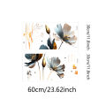 Beautiful Flower Wall Sticker For Living Room Background Decor Decals Bedroom Beautify Home Decoration Self-adhesive Wallpaper Moyao. 
