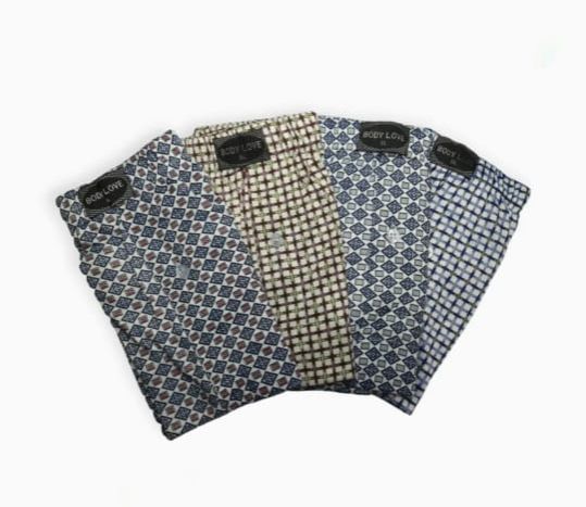Body Love Cotton Checkered Boxer For Men - Pack Of 4 - Multicolor ...