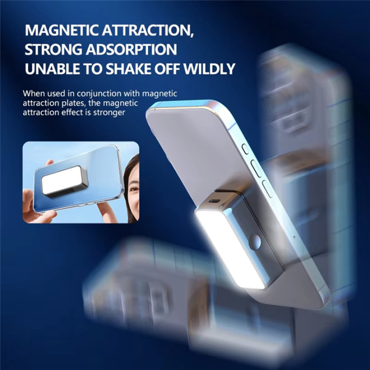 Magnetic%20Selfie%20Fill%20Light%20Magnetic%20Portable%20Mini%20Selfie%20Fill%20Light%20Adjustable%20Lighting%20Rechargeable%20Led%20Video%20Light%20for%20Camera%20Mobile%20-%20Image%203