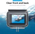 TELESIN 45M Diving Waterproof Case for GoPro Hero 12/11/10/9. 