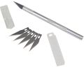 Stainless Steel Precision Pen Knife Set Hobby Knife Razor Tool with 5 Spare Blades - Precision Knife |. 