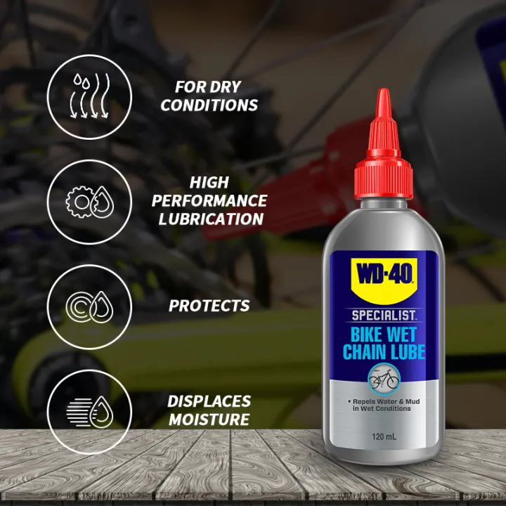 WD-40%20Specialist%C2%AE%20Bike%20Wet%20Chain%20Lube%20%E2%80%93%20120ML%20WD40%20Long-Lasting%20Drip%20Lube%20for%20Wet,%20Muddy%20&%20Snowy%20Conditions%20Anti-Rust,%20Friction-Reducing%20Formula%20for%20Bicycle%20-%20Image%207