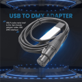 2X DMX512 USB DMX Interface Adapter LED Stage Lighting Controller, USB to DMX Interface Adapter, DMX Controller. 