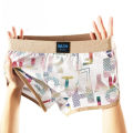 New Cotton Men's Underwear Printing Wholesale Mid-waist Large Size Breathable Boys Boxers D6598. 