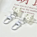 Mini size Cheese keychain Unique Resin Student girl Jewelry pendant Durable material Sweet Imitation food play pendant for Backpack decoration. 