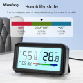 Wenefang Zigbee Weather Station Digital Thermometer Room Tuya Smart Hygrometer High Quality Electronic Table Clock Temperature And Humidity Sensor. 