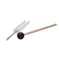 FORIDE 3X Aluminum Alloy + Wood Tuning Fork Chakra Hammer Ball Diagnostic 528HZ with Mallet Set Nervous System Tuning Fork. 