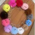 Internet Celebrity Plush Cat Head Keychain Cute Girly Cartoon Doll Bag Pendant Car Key Ring Small Gift. 