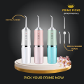 Prime Picks Premium Dental Flosser | IPX7 Portable Oral Irrigator | 3 Speed Level (Soft,Normal Pulse) | Electric Water Flosser | Dental Water Floss for Teeth Braces & Orthodontic Teeth | Electric Brush Alternative for Teeth Whitening & Deep Floss. 