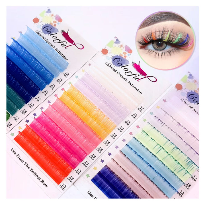 Colorful%20Ombre%20Colored%20Eyelash%20Extension%20Individual%20Lashes%20Faux%20Mink%20Mix%20Color%20Volume%20Lash%20Purple%20Blue%20Pink%20White%20Gradient%20Cilio%20-%20Image%203