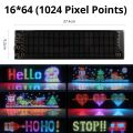 Smart Bluetooth LED Display Screens RGB LED Module Sign Matrix Pixel LED Panel Scrolling Signboard Advertising Light Car Decor. 