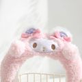 Cartoon Kawaii My Melody Hairband Girly Heart Japanese Style Plush Headband Lovely Style Face Wash Hairband For Girls Women. 